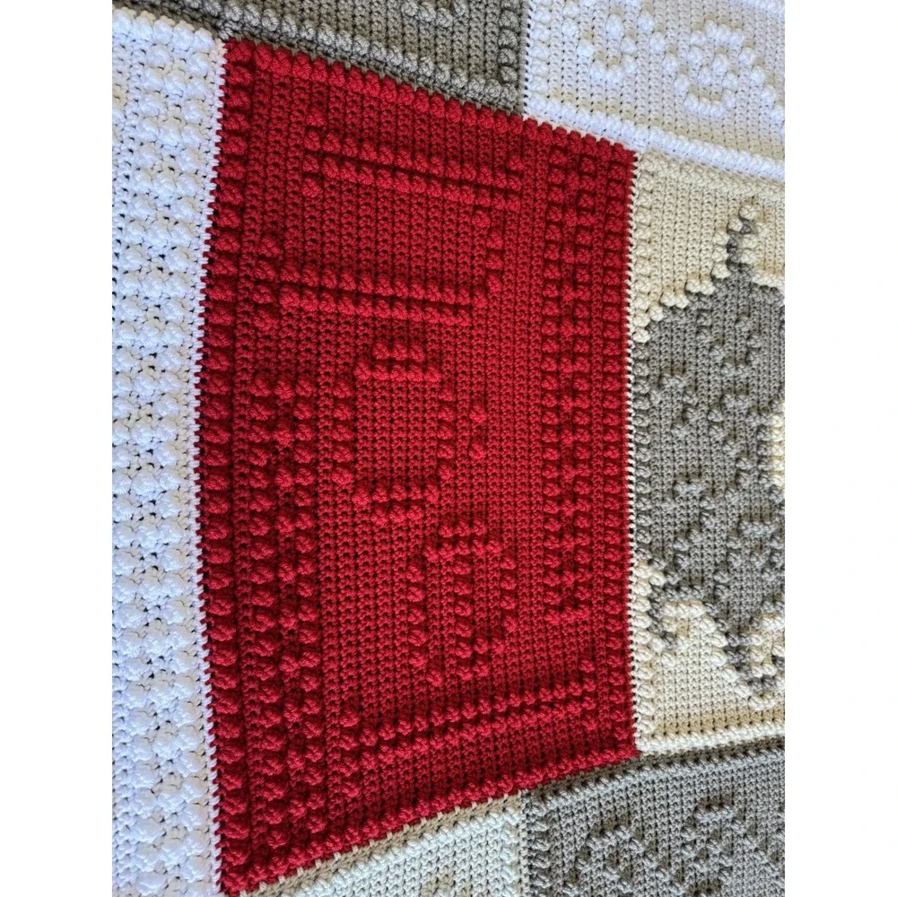 Crocheted Gnome Blanket Throw Afghan